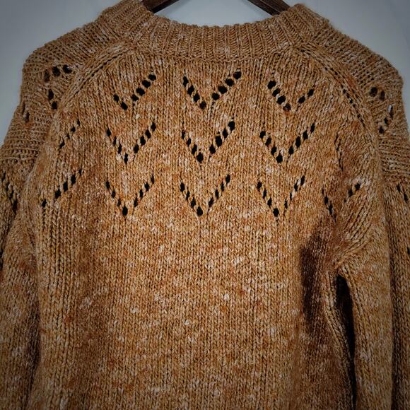 MADEWELL Pointelle Bubble sleeve Women's Sweater. - Picture 6 of 7